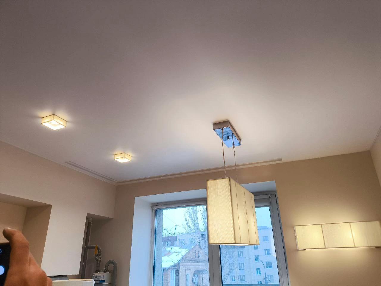 Кухня — натяжной потолок 14 м² Квартира